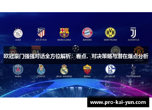 欧冠豪门强强对话全方位解析：看点、对决策略与潜在爆点分析